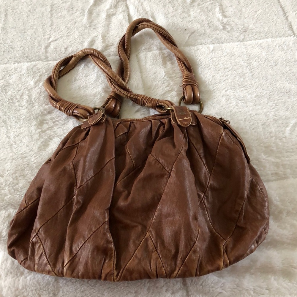 Large brown purse.
